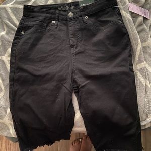 NWT biker jean shorts